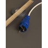 Вилка прямая ОМЕГА ВБп3-1-0м IP44 каучук син. IEK PKR01-016-2-K07