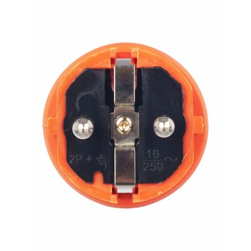 Вилка прямая ОМЕГА ВБп3-1-0м IP44 каучук оранж. IEK PKR01-016-2-K09