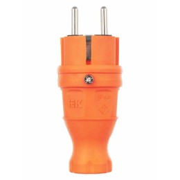 Вилка прямая ОМЕГА ВБп3-1-0м IP44 каучук оранж. IEK PKR01-016-2-K09