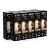 Лампа светодиодная Black 3.5Вт капсульная 3000К тепл. бел. G4 240лм стекло GAUSS 107807103