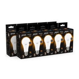 Лампа светодиодная Black 22Вт A70 грушевидная 3000К тепл. бел. E27 1900лм GAUSS 102502122