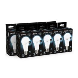 Лампа светодиодная Black 22Вт A70 грушевидная 4100К нейтр. бел. E27 2000лм GAUSS 102502222