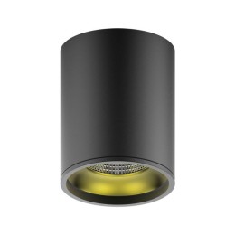 Светильник светодиодный 12Вт 3000К 900лм 79х100мм накладной черн. золото GAUSS HD008