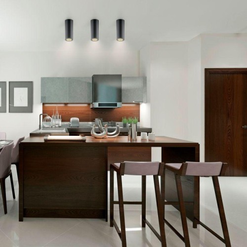 Светильник светодиодный 12Вт 3000К 900лм 79х200мм накладной черн. золото GAUSS HD009