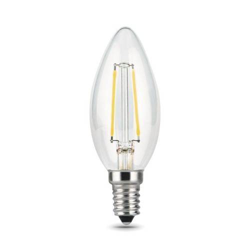 Лампа светодиодная филаментная Black Filament 11Вт свеча 2700К тепл. бел. E14 810лм GAUSS 103801111