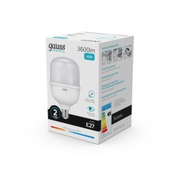 Лампа светодиодная Elementary 42Вт T120 цилиндр 4000К нейтр. бел. E27 3600лм GAUSS 63224