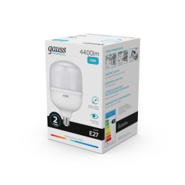 Лампа светодиодная Elementary 50Вт T140 цилиндр 4000К нейтр. бел. E27 4400лм GAUSS 63225