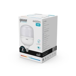 Лампа светодиодная Elementary 50Вт T140 цилиндр 4000К нейтр. бел. E27 4400лм GAUSS 63225