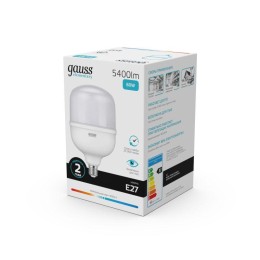 Лампа светодиодная Elementary 60Вт T160 цилиндр 4000К нейтр. бел. E27 5400лм GAUSS 63226