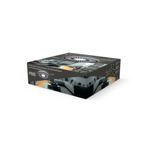 Светильник светодиодный Backlight 3Вт GU5.3 4000К IP20 170-260В ДВО круг GAUSS BL135