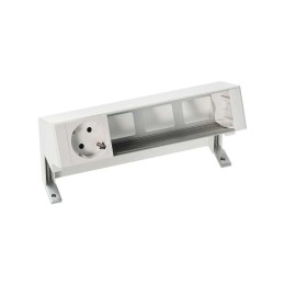 Блок розеточный настольный 1х2P+E 3 пустых мод. бел. Simon 400 42401000-130