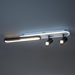 Люстра потолочная светодиодная диммируемая LANTERNA с ДУ поворотная цилиндр 780х100х160 64Вт 2700К/4