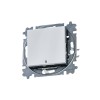 Выключатель 1-кл. СП Levit IP20 с подсветкой бел./дым. черн. ABB 2CHH590146A6062
