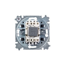 Выключатель 1-кл. СП Levit IP20 с подсветкой бел./дым. черн. ABB 2CHH590146A6062