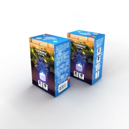 Фигура светодиодная "Снежинка" 1LED RGB 1Вт IP20 на подставке элементы питания 3хAG13(LR44) (в компл