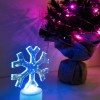 Фигура светодиодная "Снежинка" 1LED RGB 1Вт IP20 на подставке элементы питания 3хAG13(LR44) (в компл