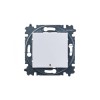 Выключатель 1-кл. СП Levit IP20 с подсветкой бел./ледяной ABB 2CHH590146A6001
