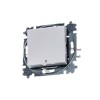 Выключатель 1-кл. СП Levit IP20 с подсветкой жемчуж./ледяной ABB 2CHH590146A6068
