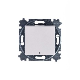 Выключатель 1-кл. СП Levit IP20 с подсветкой жемчуж./ледяной ABB 2CHH590146A6068