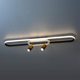 Люстра потолочная светодиодная диммируемая LANTERNA с ДУ поворотная цилиндр 800х90х150мм 52Вт 2700К/