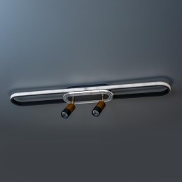 Люстра потолочная светодиодная диммируемая LANTERNA с ДУ поворотная цилиндр 800х90х150мм 52Вт 2700К/