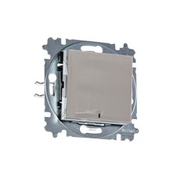 Выключатель 1-кл. СП Levit IP20 с подсветкой кофе макиато/бел. ABB 2CHH590146A6018