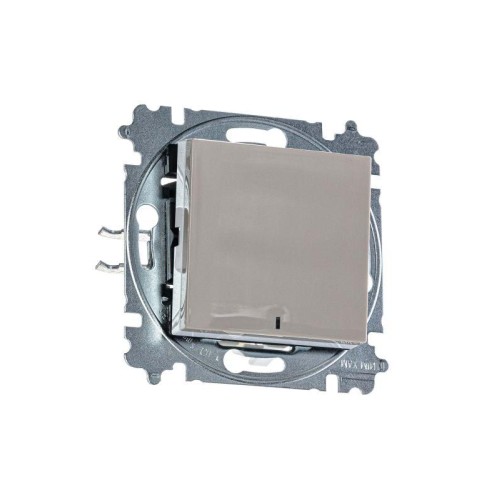Выключатель 1-кл. СП Levit IP20 с подсветкой кофе макиато/бел. ABB 2CHH590146A6018