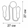 Светильник настенный 2хE27 макс. 40Вт Vitaluce V4196-1/2A