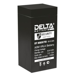 Аккумулятор ОПС 6В 2.3А.ч DT 6023 (75) Delta 4614010040025