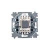 Выключатель 1-кл. СП Levit IP20 с подсветкой сл. кость/бел. ABB 2CHH590146A6017