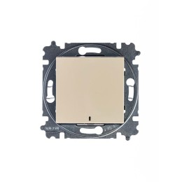 Выключатель 1-кл. СП Levit IP20 с подсветкой сл. кость/бел. ABB 2CHH590146A6017