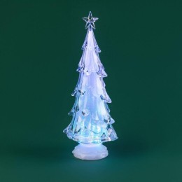 Фигура светодиодная "Елочка со звездой" 37см 1LED 0.1Вт IP20 на подставке элементы питания 4хAAA (не