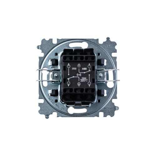 Переключатель 2-кл. СП Levit IP20 антрацит/дым. черн. ABB 2CHH595245A6063
