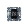 Переключатель 2-кл. СП Levit IP20 кофе макиато/бел. ABB 2CHH595245A6018