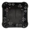 Коробка распаячная КМП-020-008 для полых стен 115х115х45 полистирол; метал. лапки IP20 черн./бел. EK