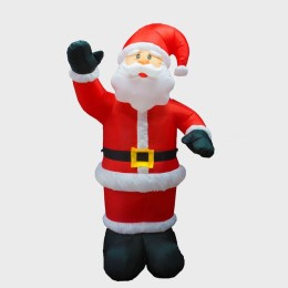 Фигура надувная 3D "Дед Мороз приветствует" 180см 5LED бел. 15Вт IP65 внутр. подсветка компрессор с