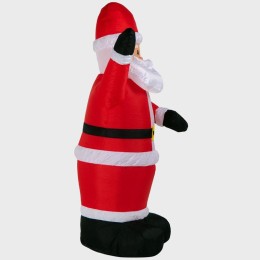 Фигура надувная 3D "Дед Мороз приветствует" 180см 5LED бел. 15Вт IP65 внутр. подсветка компрессор с