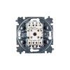 Переключатель 1-кл. СП Levit IP20 бел./дым. черн. ABB 2CHH590645A6062
