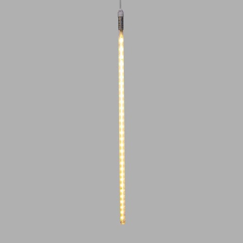 Гирлянда светодиодная "Тающие сосульки" 10шт х 50см шаг 100см 600LED тепл. бел. 24В провод каучук бе