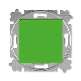 Переключатель 1-кл. СП Levit IP20 зел./дым. черн. ABB 2CHH590645A6067