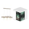 Люстра подвесная BIRDIE 780х1000 6кв.м 3хЕ27 дерево Ritter 52440 3