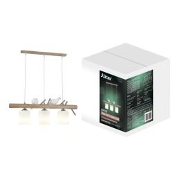 Люстра подвесная BIRDIE 780х1000 6кв.м 3хЕ27 дерево Ritter 52440 3