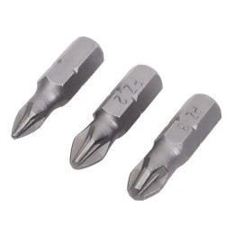 Бита "Pozidriv" PZ1 PZ2 PZ3 25мм (уп.3шт) ИНТЕРСКОЛ 0400.003