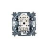 Переключатель 1-кл. СП Levit IP20 сталь/дым. черн. ABB 2CHH590645A6069