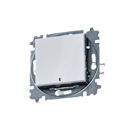 Переключатель 1-кл. СП Levit IP20 с подсветкой ориентацион. бел./дым. черн. ABB 2CHH590646A6062