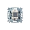 Переключатель 1-кл. СП Levit IP20 с подсветкой ориентацион. бел./дым. черн. ABB 2CHH590646A6062