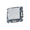 Переключатель 1-кл. СП Levit IP20 с подсветкой ориентацион. бел./ледяной ABB 2CHH590646A6001