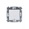 Переключатель 1-кл. СП Levit IP20 с подсветкой ориентацион. бел./ледяной ABB 2CHH590646A6001