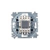 Переключатель 1-кл. СП Levit IP20 с подсветкой ориентацион. бел./ледяной ABB 2CHH590646A6001