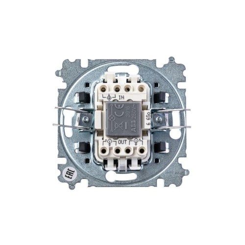 Переключатель 1-кл. СП Levit IP20 с подсветкой ориентацион. бел./ледяной ABB 2CHH590646A6001